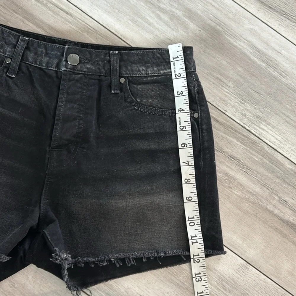 J Brand Gracie black jean shorts size 25